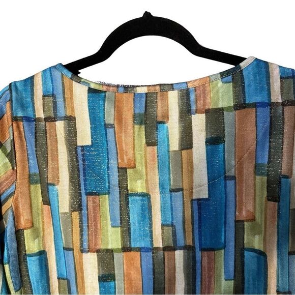 Alfred Dunner Asymmetrical Blouse Sz Small - Picture 3 of 8